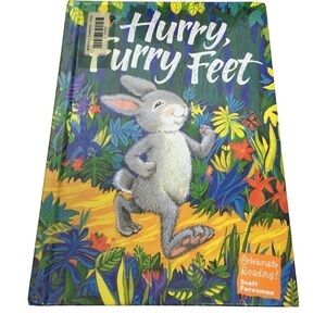 Vintage 90s Childrens Book Hurry Furry Feet Celebrate Reading Classroom Dr Seuss